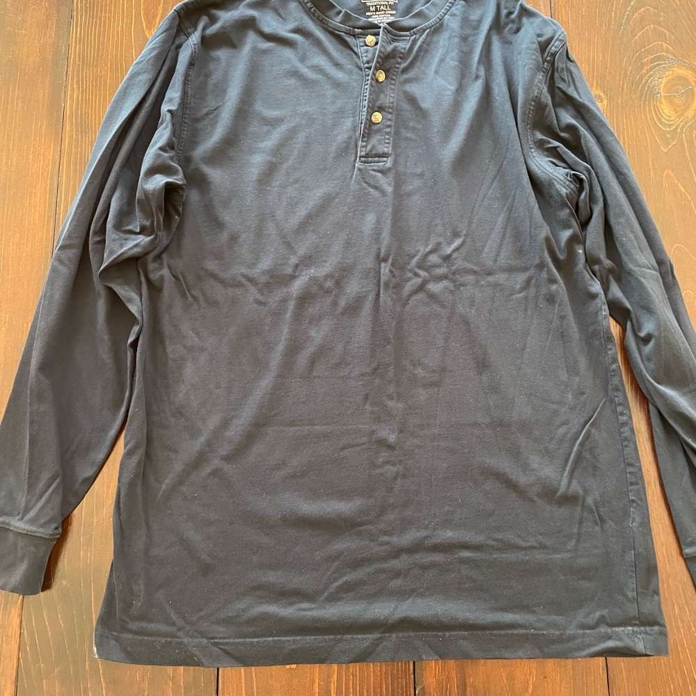 LL Bean long sleeve waffle knit shirt